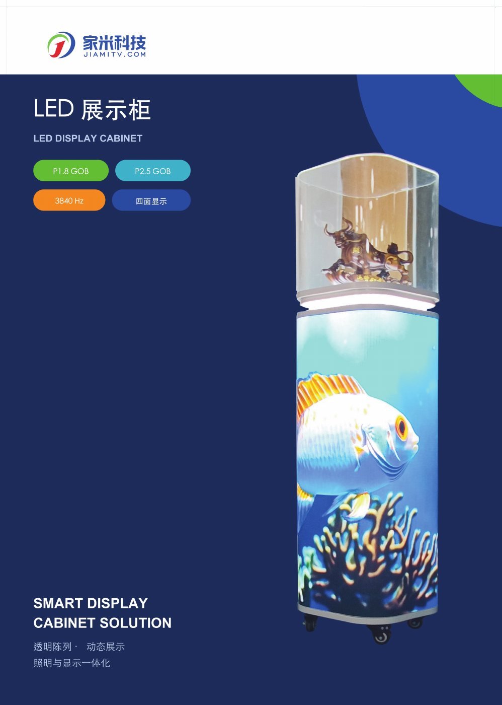 LED Display Cabinet product brochure cover
