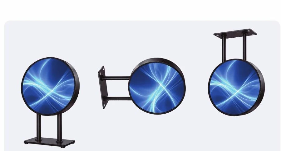 Outdoor Circular LED Display - Flexible installation methods